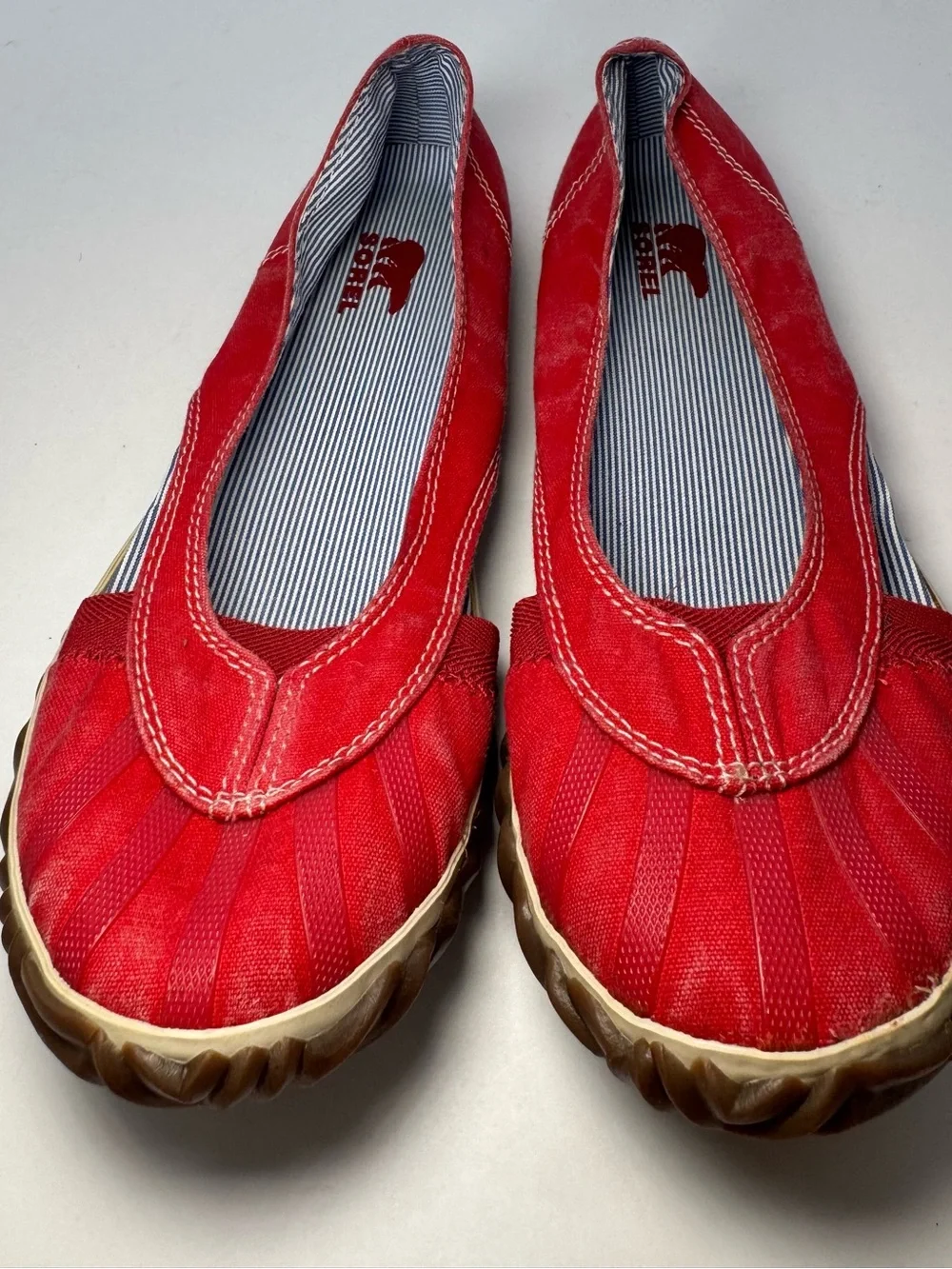 Sorel Canvas Bathing Oxford Ballet Flats 6.5